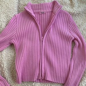 Super cute, baby pink thicker zip up top from Pacsun. NEVER WORN. Fits medium